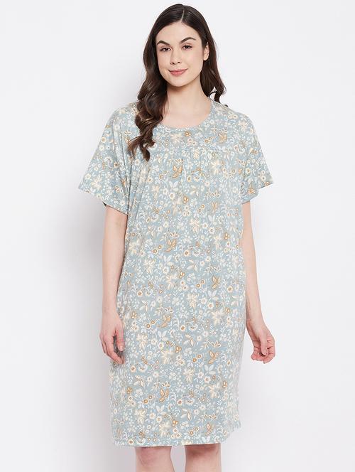 round neck printed sleepshirt - 18317458 - Very Small Image - 1