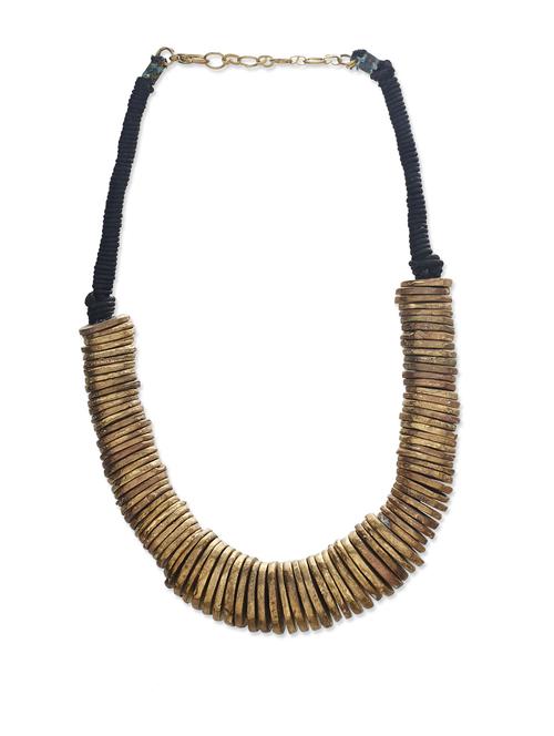 golden statement necklace - 18332 - Very Small Image - 1