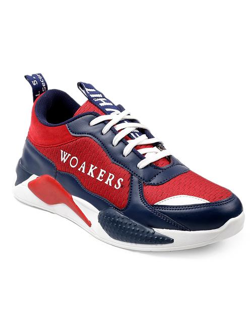 red lace up sport shoe - 18413179 - Very Small Image - 1