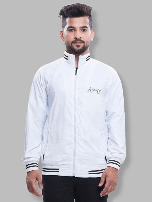 white solid bomber jacket - 18475678 - Very Small Image - 1