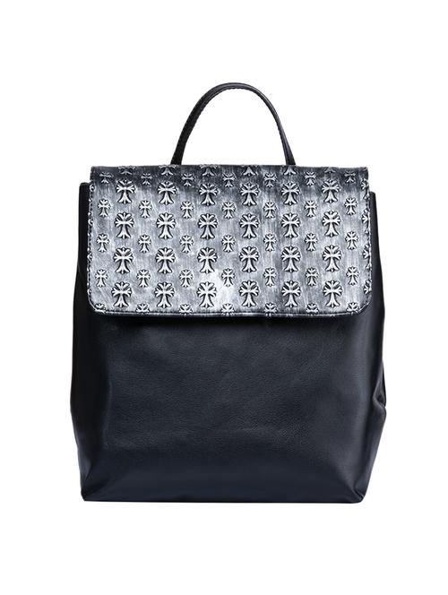 black printed regular backpack - 18519575 - Very Small Image - 1