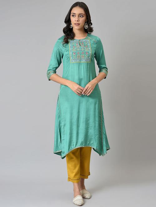 women's asymmetric kurta - 18536294 - Very Small Image - 1