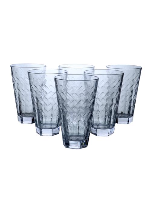 cerdaeco zig zag shaped water jucie glass set of 6 - 18538307 - Very Small Image - 1
