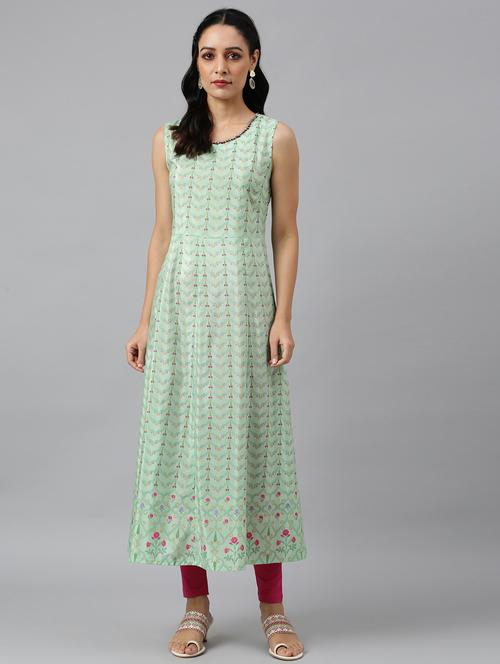 floral kurta legging set - 18538417 - Very Small Image - 1