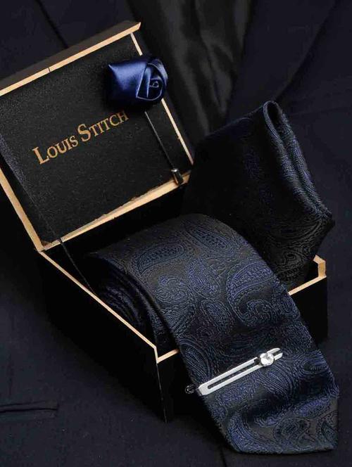 self design tie combo set - 18568271 - Very Small Image - 1