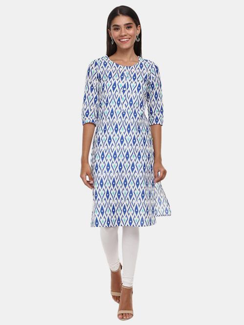 women's straight kurta - 18617633 - Very Small Image - 1
