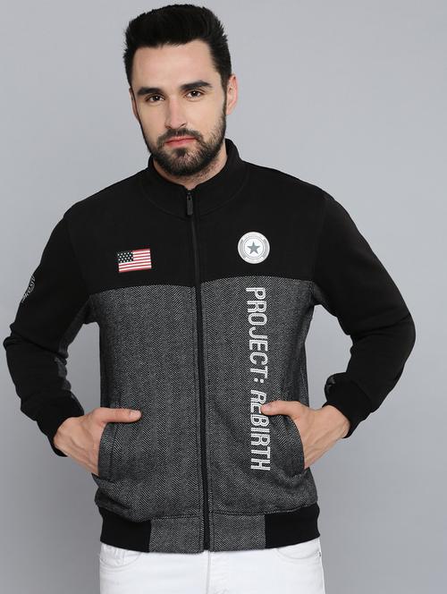 zip up printed casual jacket - 18641677 - Very Small Image - 1