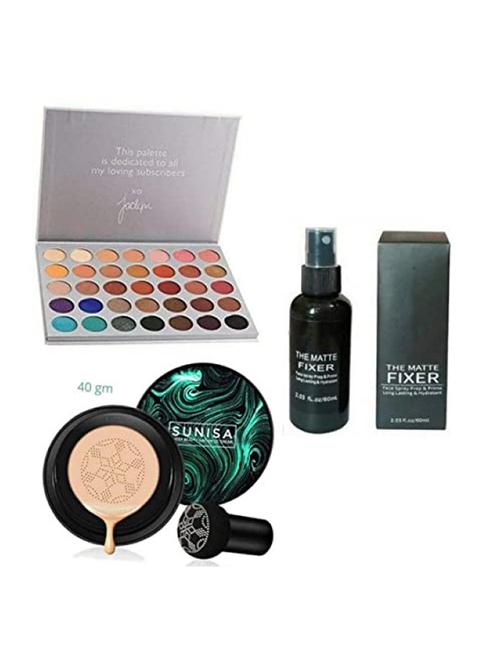 professional combo of morphe jacklin palette, cc cream and the matte fixer (set of 3). - 18737099 - Very Small Image - 1