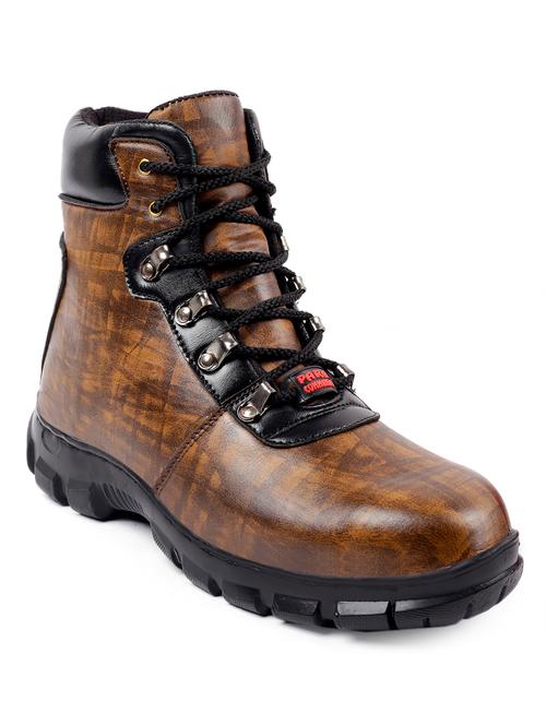 brown pvc lace up shoes - 18757705 - Very Small Image - 1