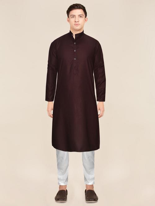 solid kurta pyjama ethnic wear set - 18959532 - Very Small Image - 1