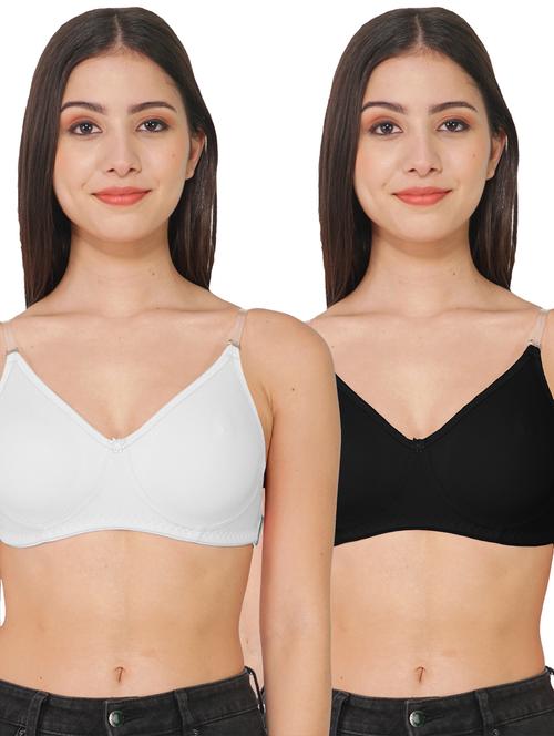 pack of 2 multi colored solid backless bra - 19083167 - Very Small Image - 1