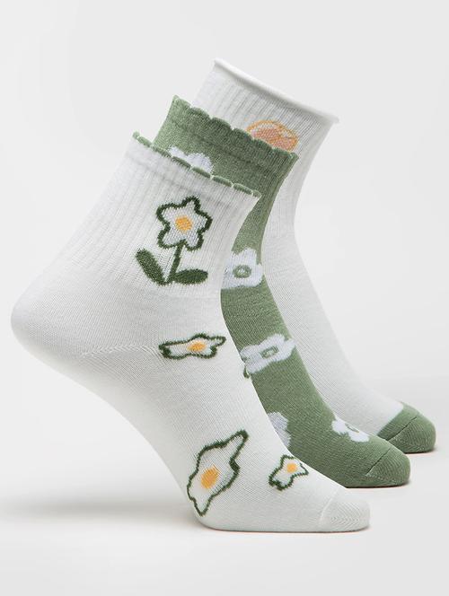 multi colored cotton socks - 19160071 - Very Small Image - 1