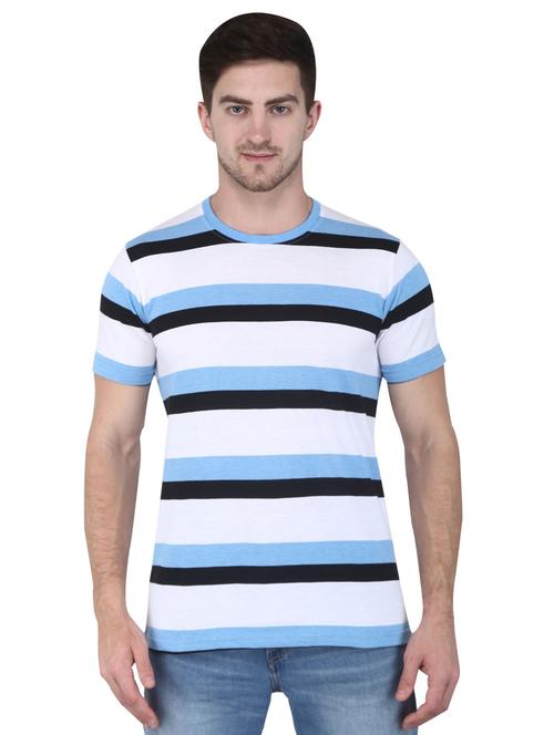 round neck stripes regular t-shirt - 19222178 - Very Small Image - 1