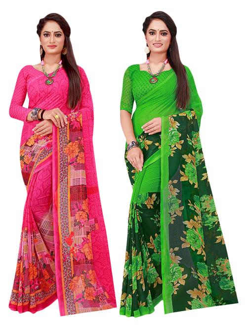 women's saree combo with blouse - 19264941 - Very Small Image - 1