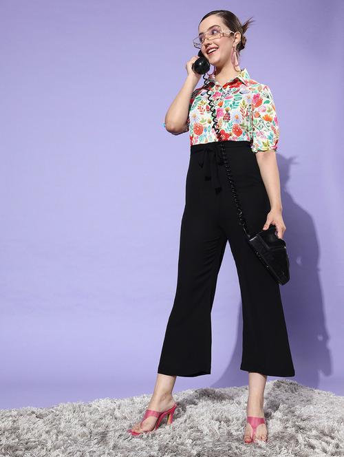 printed full leg jumpsuit - 19371534 - Very Small Image - 1
