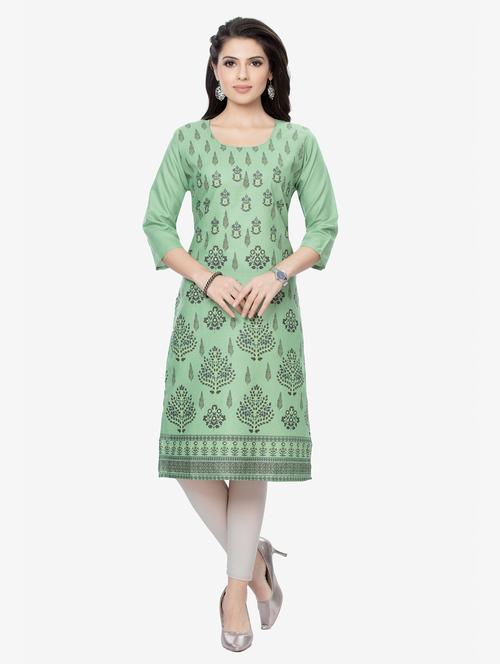 women's straight kurta - 19383048 - Very Small Image - 1