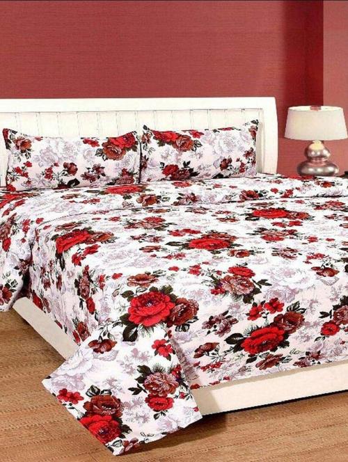 printed bed sheet with pillow cover - 19491306 - Very Small Image - 1
