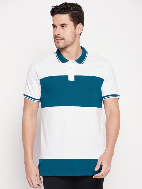 color blocked polo t-shirt - 19537890 - Very Small Image - 1