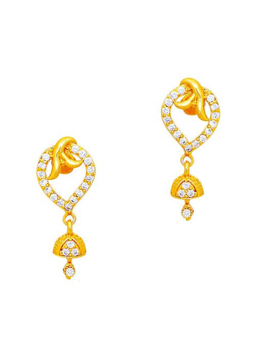 gold brass studs earring - 19667327 - Very Small Image - 1