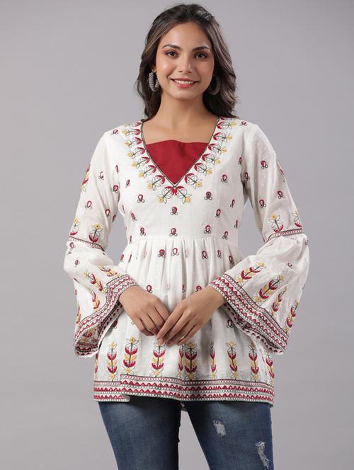 self design regular tunic - 19740350 - Very Small Image - 1