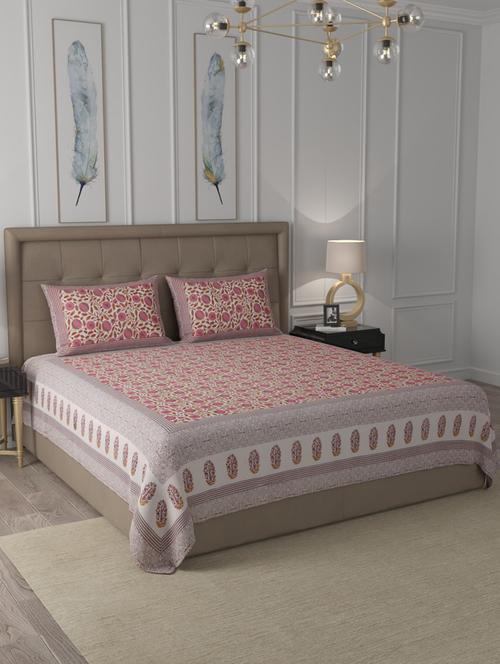 cotton printed king size bedsheet - 19747470 - Very Small Image - 1