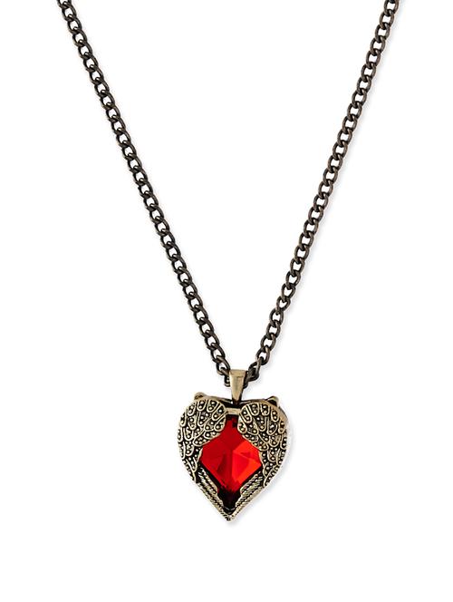 flaming heart necklace - 19804 - Very Small Image - 1