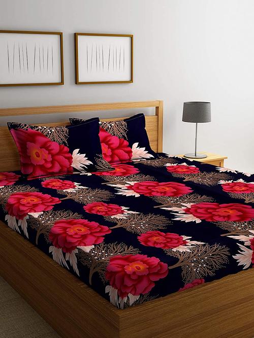printed bedsheet with pillow covers - 19846839 - Very Small Image - 1