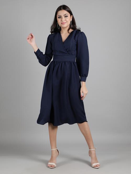 women's solid dress - 19906247 - Very Small Image - 1