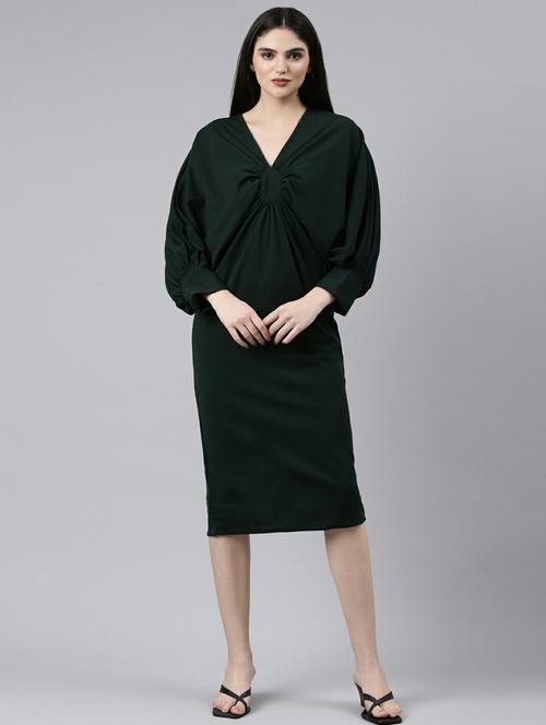 women's bodycon self design dress - 19947718 - Very Small Image - 1