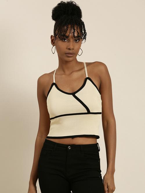 beige acrylic camisole top - 19948636 - Very Small Image - 1