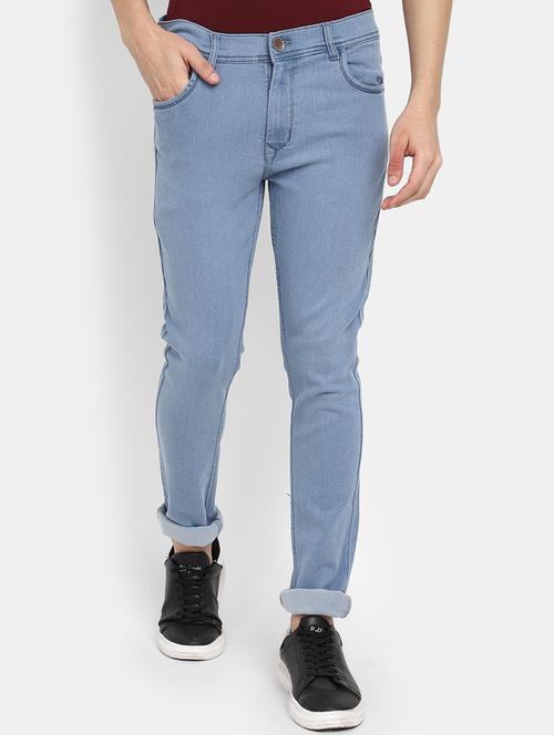 light blue denim plain jeans - 19959294 - Very Small Image - 1