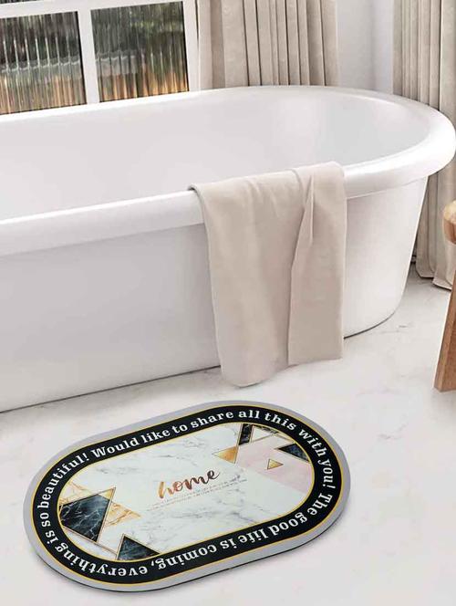 fabinaliv multicolor geometric rubber bath mat (60x40 cm) - 19977605 - Very Small Image - 1