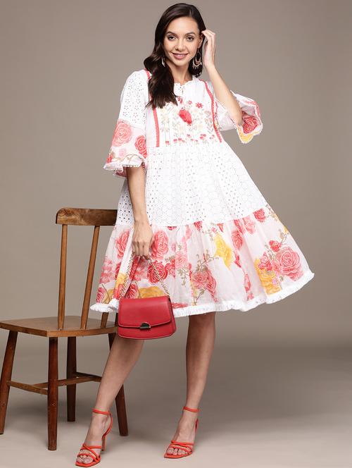 women's fit & flare mini dress - 20002498 - Very Small Image - 1