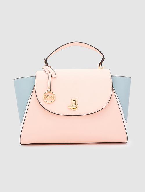 peach pu regular satchel - 20018754 - Very Small Image - 1