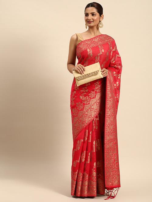 women's banarasi saree - 20041411 - Very Small Image - 1