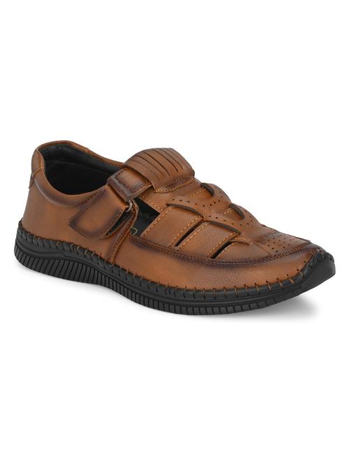 men solid slip on sandal - 20058631 - Very Small Image - 1