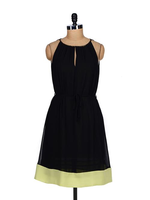embellished black-lime sundress - 20075 - Very Small Image - 1