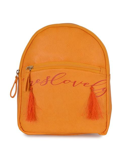 yellow pvc fashion backpack - 20076450 - Very Small Image - 1