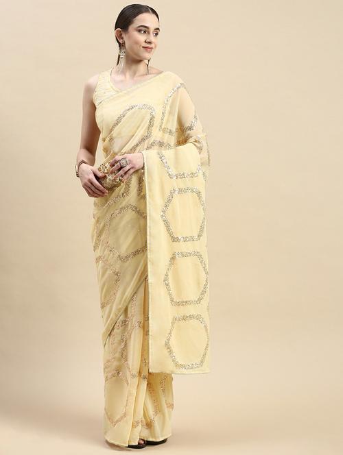 women's embroidered saree - 20098638 - Very Small Image - 1