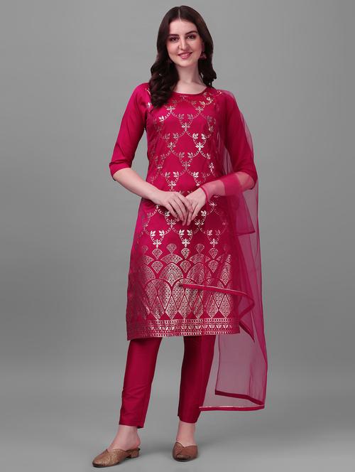 women kurta pant set with dupatta - 20137076 - Very Small Image - 1