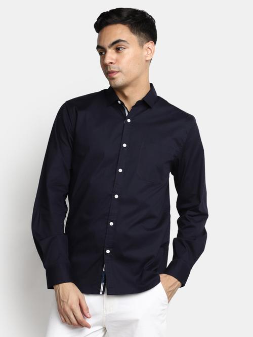 mens solid casual shirt - 20361830 - Very Small Image - 1