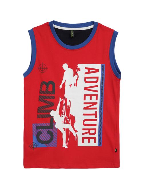 boys multi color cotton vest - 20373024 - Very Small Image - 1