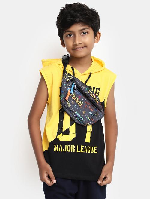 boys yellow printed cotton vests - 20373026 - Very Small Image - 1