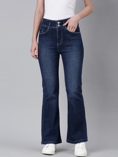 women's plain bootcut jeans - 20383249 - Very Small Image - 1
