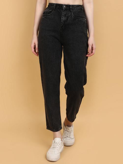 black cotton jeans - 20491538 - Very Small Image - 1