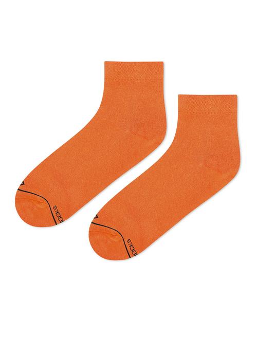 orange cotton ankle length socks - 20498474 - Very Small Image - 1