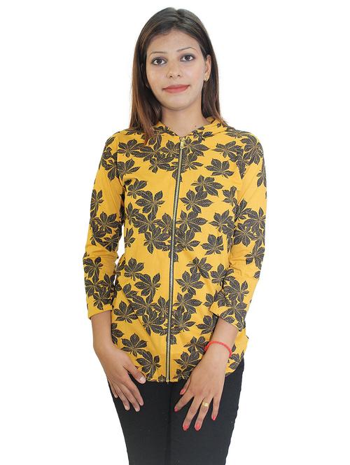 yellow long sleeve hooded sweatshirt - 20512412 - Very Small Image - 1