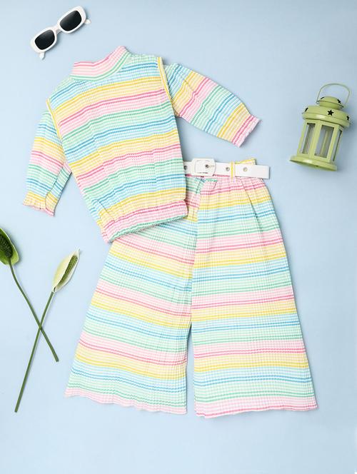 multi colored georgette twin set - 20589685 - Very Small Image - 1