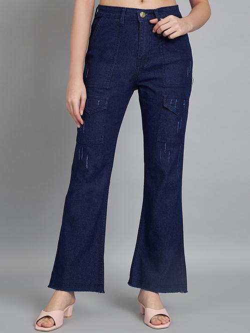 women's high rise solid cargo - 20644447 - Very Small Image - 1