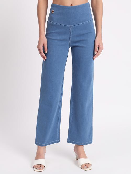women solid stright fit jegging - 20644465 - Very Small Image - 1